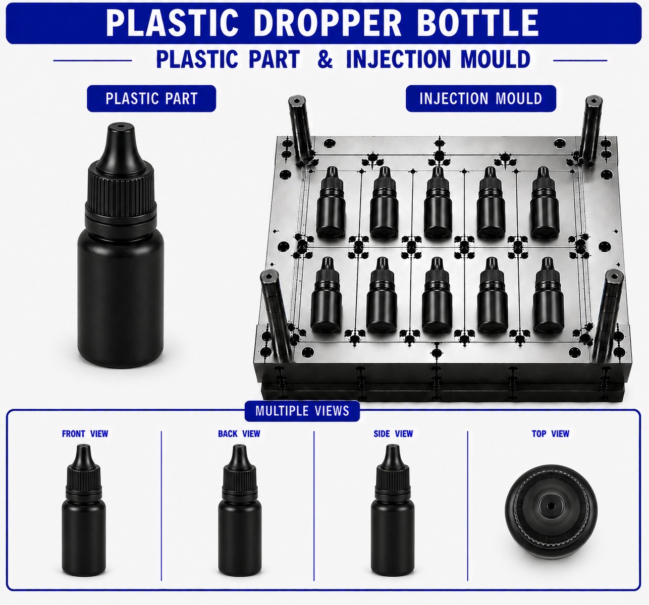 Plastic Dropper Bottle Mould and Moulding Service